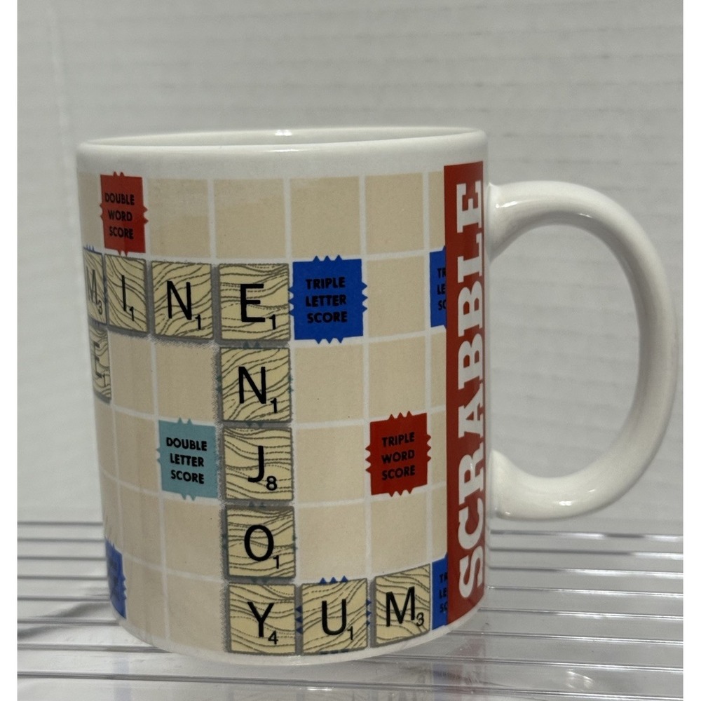 Scrabble Board Game Coffee Mug By Hasbro 2016 Microwave & Dishwasher Safe